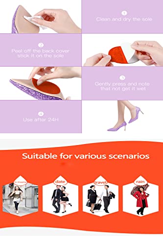 Protectores Antideslizantes para Zapatos 5 Pares Rojos miniatura 6