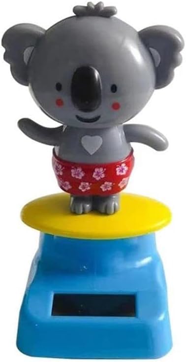 Figurine Koala Solaire Dansant - Décoration Pour Tableau De Bord De Voiture Ou Bureau - Environ 10x5 Cm