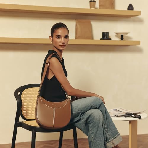 Image of Miraggio Tru Hobo Bag | Women Shoulder Bag For Casual Day Look & Travel | Gift Items For Women | Solid Hobo Bags With Adjustable Statement Strap