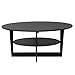 Furinno Oval Coffee Table, Walnut