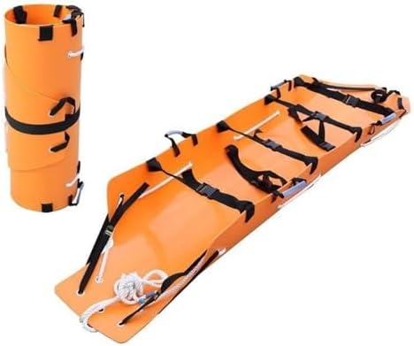 Portable Emerncy Folding Stretcher - Cact Stretcher for Safe Patient Transfer, Multi-Layer Belt Design, Ideal for Outdoor and Emerncy Use