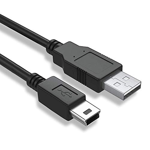 Image of Usb 2.0 A To Mini 5 Pin B Cable For External Hdds /Camera /Card Readers (1 Meter), Black