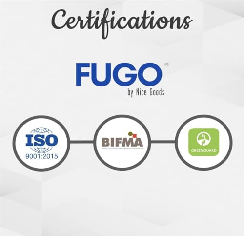 Image of FUGO FG404 Ergonomic Office Chair for Home | 3-Years Warranty | 2D Headrest, Adjustable Arms & Lumbar Support | Tilt Lock Mechanism | Heavy Duty Chromium Metal Base