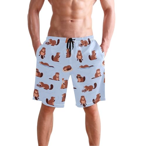 Men's Swim Trunks Quick Dry Bathing with Mesh Lining Beach Short