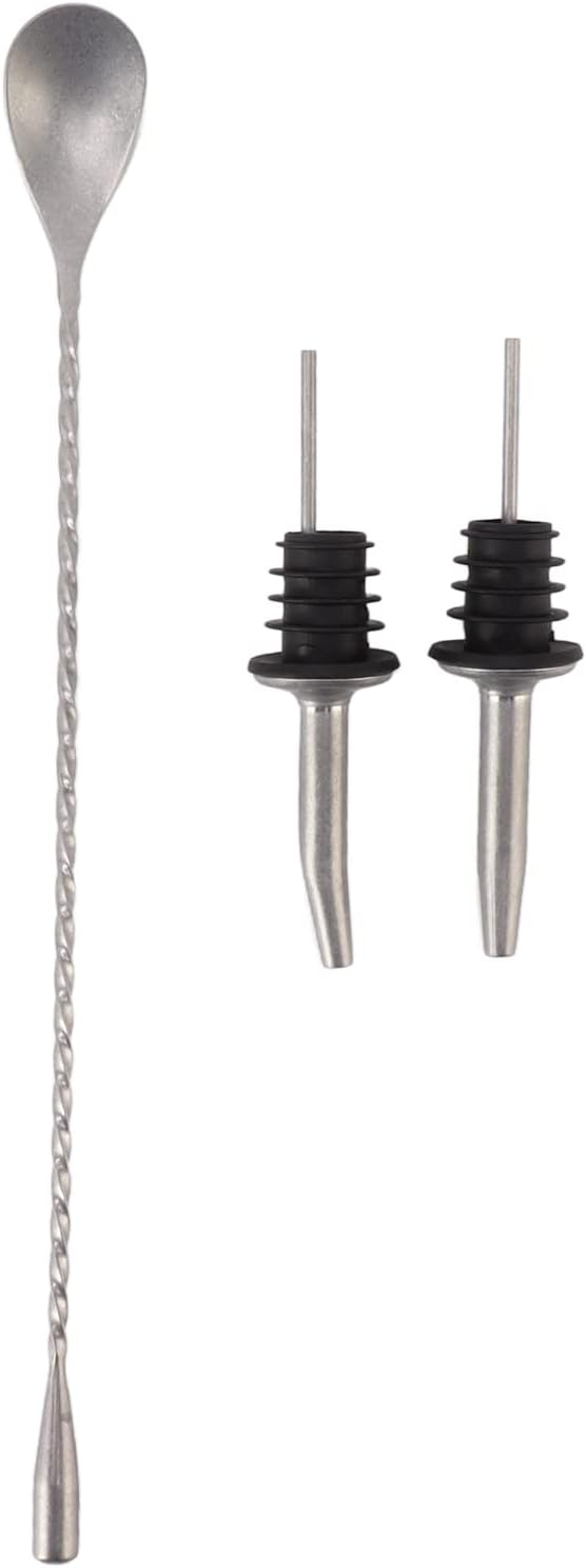 Kit de Bartender de Acero Inoxidable, Set de Herramientas Boston Shaker miniatura 4