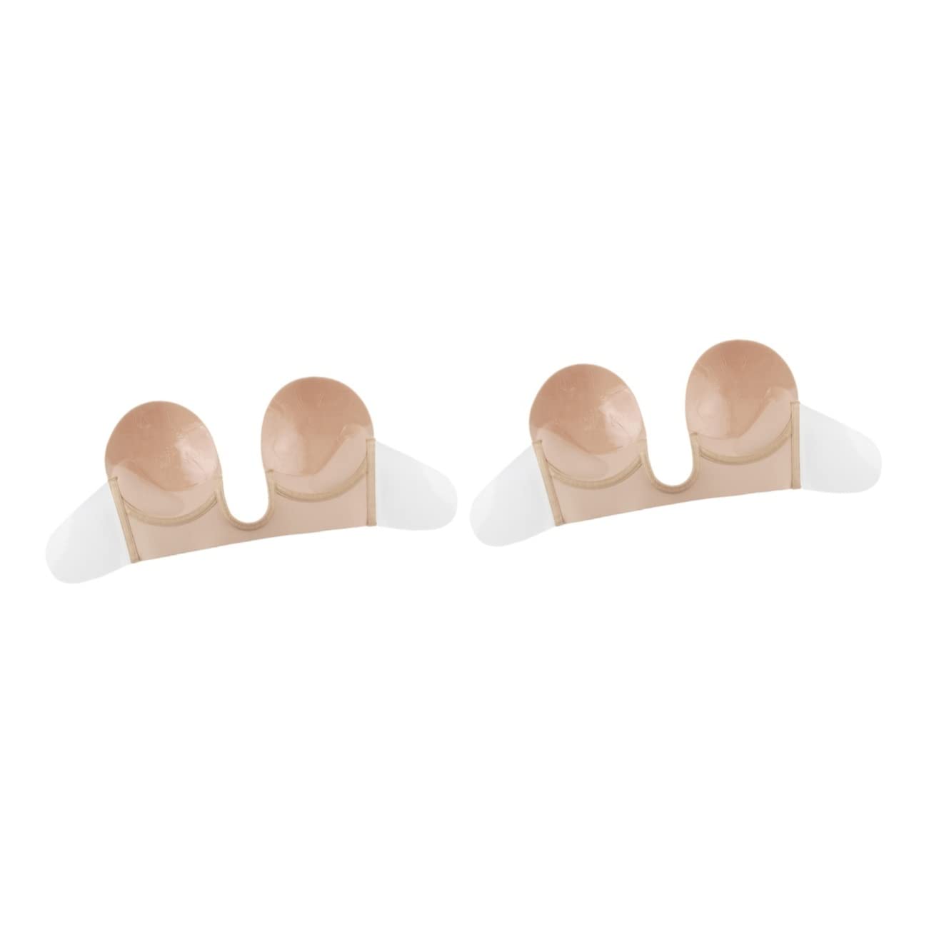 LIFKOME 2 Uds Empanadas Reutilizables Sujetador Invisible Sin Tirantes Sujetador De Pétalos Para Vestido Sin Espalda Sujetador Sin Espalda Cubiertas Adhesivas Sujetador Sin Costuras