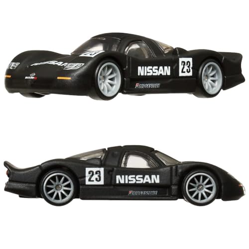 Pack 2 Vehículos Hot Wheels Nissan R390 GT1 y Nissan Primera miniatura 3