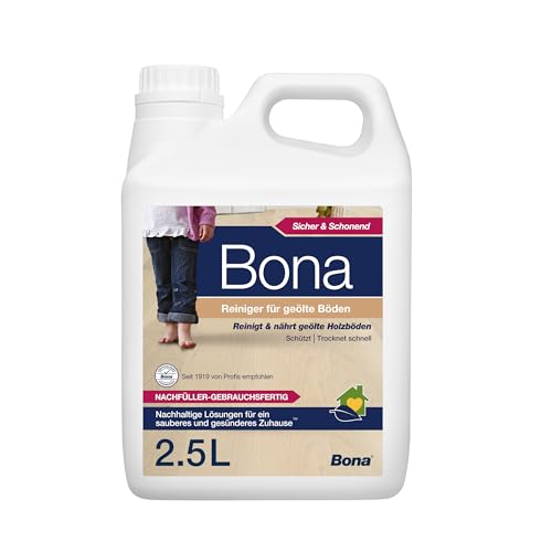 Bona Nachfüllkanister Reiniger für geölte Böden, Weiß, 2,5 L, WM700115025