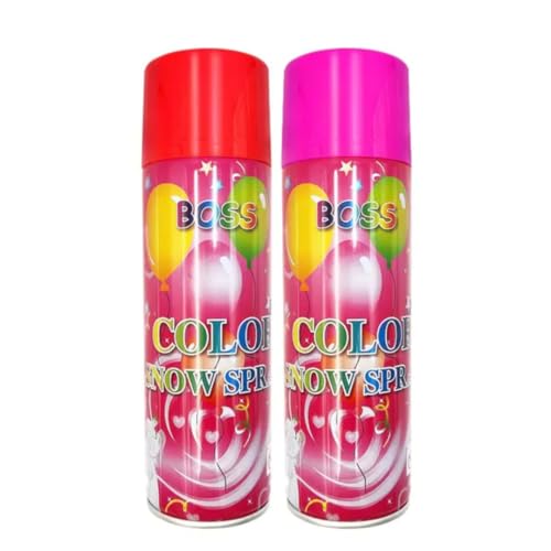 Image of PoPo Toys Holi BOSS Colour Snow Spray Combo| Big Size | Assorted Vibrant Colors | 2 Different Color | Eco - Friendly | Combo of 2 | 750ML + 750ML |(Boss - 750 Combo 2)