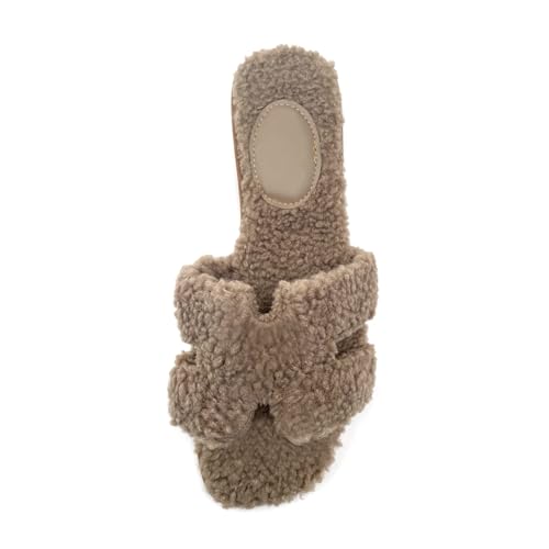Women's Furry Slippers: Versatile Indoor/Outdoor Slippers with Plush Cotton Upper and Soft Sole - Perfect for Parties, Gatherings, Casual Wear, Vacations, and Beach Days4