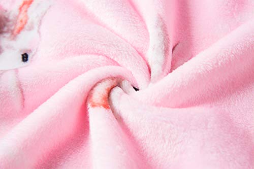 Image of DELEY Children's Bathrobe Boys Girls Hoodie Robes Toddler Soft Pajamas Sleepwear