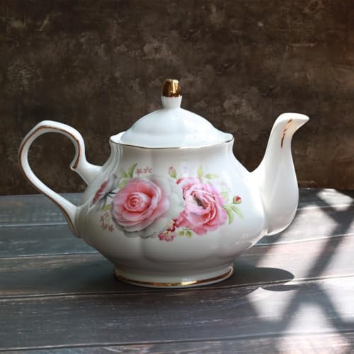 Jomop Handmade Ceramic Rose Teapot