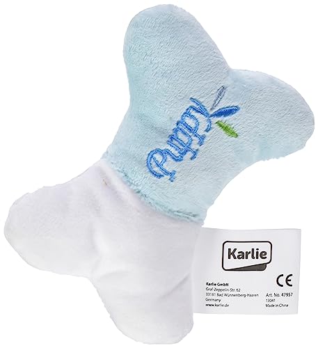 Karlie Plüsch-Welpenspielzeug Mini-Knochen L: 13 cm B: 9 cm farblich sortiert