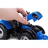 Toyland Friction Powered Farm Tractor with Opening Hat Available in Pink, Blue, Red & Green (Blue)
