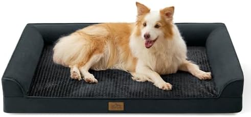 COZY KISS Orthopedic Dog Beds for Large Sized Dog, XL Bolster Pet...