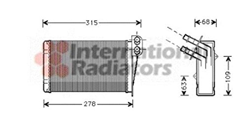 VAN WEZEL 43006228 Radiateur de chauffage