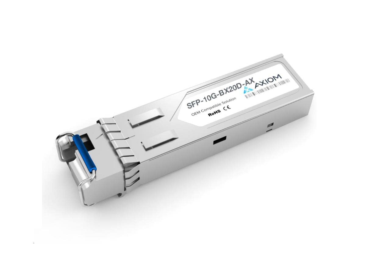 Axiom Memory - SFP-10G-BX20D-AX Cisco SFP+ Module - for Data Networking, Optical Network - 1 LC Simplex 10GBase-BX20-D Network - Optical Fiber Single-Mode - 10 Gigabit Ethernet -