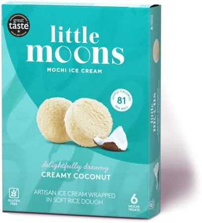 Little Moons Sumatran Coconut Mochi Ice Cream, 6 x 32g (Frozen)