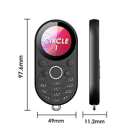 itel Circle 1 Unique Design with Round Screen Mobile Phone,500mAh Battery and 1.32 inch Display BT Call| Black 4 419HaHYLPAL