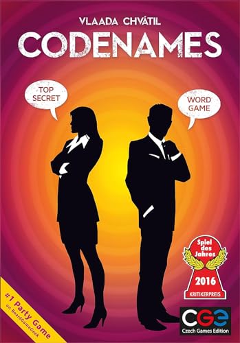 Image of Codenames Word Association Party Board Game | Strategy & Team-Based Guessing Game | Family, Friends & Adults | 2-8+ Players | Interactive Communication & Deduction Game