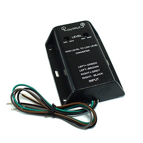 maxxcount 2 canaux High-Low Level Adapter réglable | Convertisseur de Signal pour autoradios d'usine (High-Level) pour connecter Un amplificateur (Low-Level/Cinch)