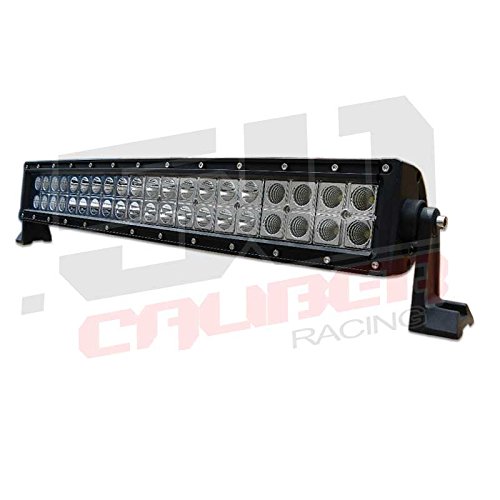 50 Caliber Racing 20" Curved Led Light Bar 12V, 120W Total, 40X3W Cree Bulbs - Flood/Spot Combo Beam - Rzr, Off Road, Utv, Sxs, Auto, Truck, Racing, Farm, Marine [5045A9] #TOP4