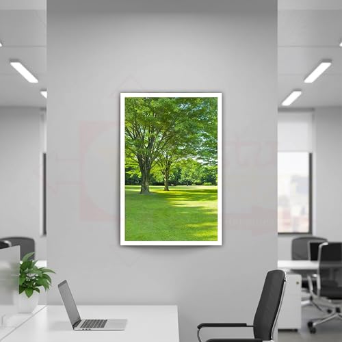 Image of Vastu Vardan Green Scenery Poster | Natural Paintings for Living Room | Size 13x 19 Inch Approx | Wall Scenery for Bedroom, Office, Home Decor | Painting Without Frame |