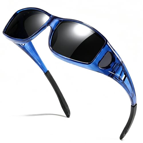 Image of SIPHEW Mirrored Sunglasses Polarized Fit Over Glasses for Men&Women