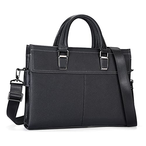 Business Briefcase Fashion Men's Cross Section Shoulder Crossbody Business Bag Laptop Handheld Computer Bag