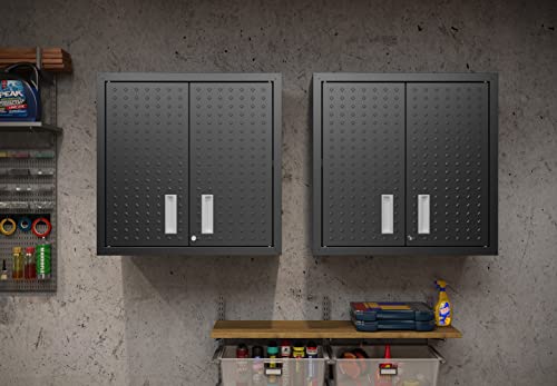 Image of Manhattan Comfort Fortress Storage Units, Charcoal Gray