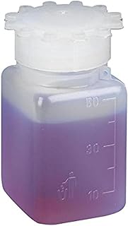 Globe Scientific 600609 Bottle, Screw Cap, Square, 50 ml, CS100