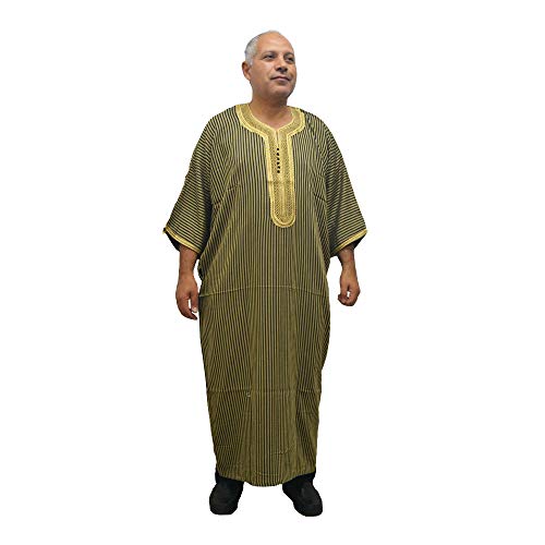 Chilaba djellaba túnica árabe fresca y cómoda para hombre de tacto suave