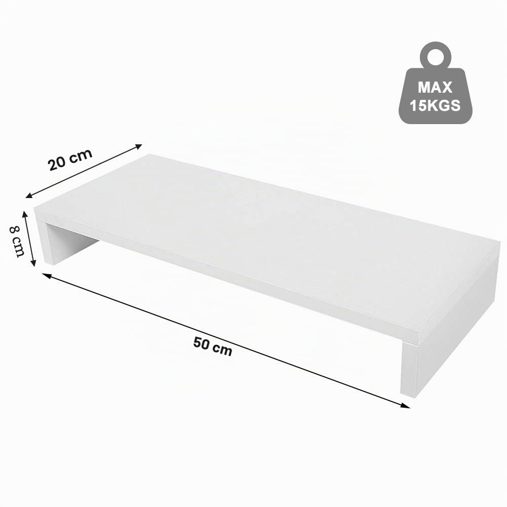 Soporte para Monitor de Madera, Soporte Monitor Mesa Elevador Monitor 50 x 20 x 7,7 cm Violeta Claro