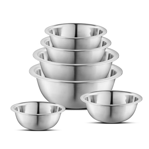 Set de 6 Tazones de Acero Inoxidable Premium para Mezclar miniatura 2