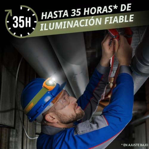 Linterna frontal Energizer Vision HD+ pack de 2 focos LED regulables 3