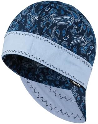 Image of Fullsheild Reversible Welding Cap Protective FR Welder Hat for Men, 7 7 /8