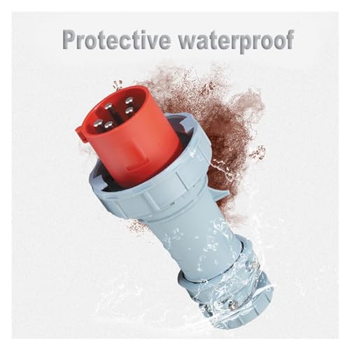 Enchufe industrial IP44 32A 3 pines con toma corriente impermeable de 220V 5