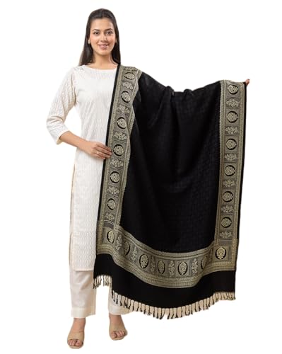 Image of Wrap me Warm Shawl for Women | Soft Viscose Acrylic Poly Wool Shawl - Warm & Lightweight Winter Wrap - Stylish Ethnic Stole for Women - 1010