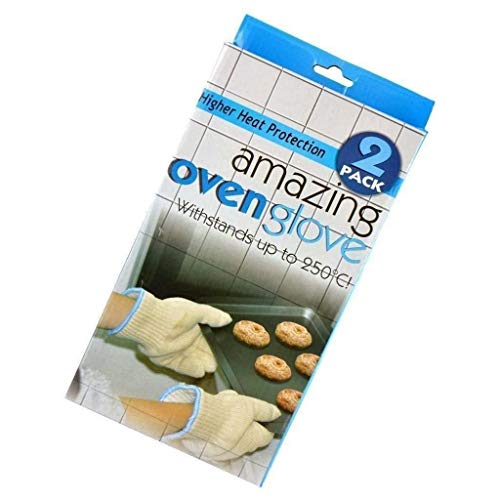 Extreme Heat Resistant Oven Gloves (1 Pair) Upto 250' C With Fingers Oven Mitts Kitchen Pot Holders Cotton Gloves Kitchen Gloves Double Oven Mitt Set - Cosy Home Interiors Extreme Heat Resistant Oven Gloves (1 Pair) Upto 250' C With Fingers Oven Mitts Kitchen Pot Holders Cotton Gloves Kitchen Gloves Double Oven Mitt Set - Image 2