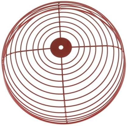 Fire Sprinkler and Alarm Bell Protective Guard, Red, Fits 6" 8" 10" Bells