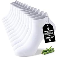 Niorasen Bamboo Trainer Socks - 6 Pairs Ankle Sports Casual Socks for Men and Women - Anti Blister, Breathable, Low Cut, Walking Short Socks