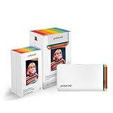Polaroid Hi-Print + Paper Bundle - 2nd Generation Bluetooth Connected 2x3 Pocket Photo Dye-Sub Printer - White Printer + 40 Photos (6438)