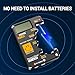 ANENG BT189 Battery Tester for AAA,AA,C,D,9V,F,6F22,1.5V/3V Button Batteries,LCD Display Household Battery Detector,Detects Battery Power by Voltage,Universal Battery Checker