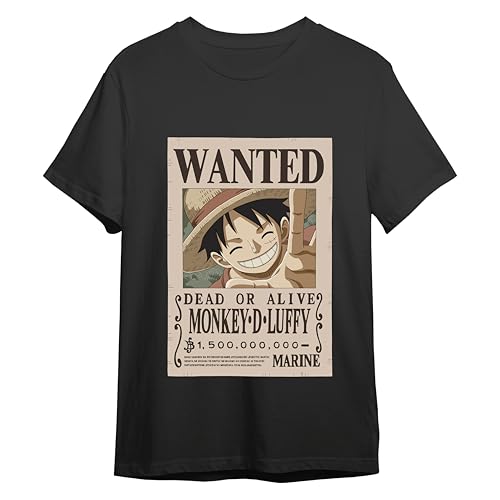 Comic Studio Unisex Einteilige Offizielles Artikel | AFFE D. Ruffy gesucht | Schwarz | XL T-Shirt Comic Studio Unisex Einteilige Offizielles Artikel | AFFE D. Ruffy gesucht | Schwarz | XL T-Shirt