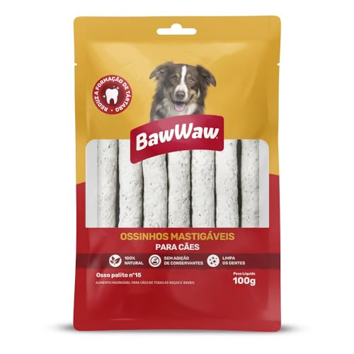 Osso Palito Baw Waw para Cães Nº15 100g