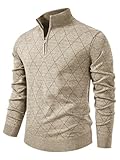 pantalon beige pull gris 2.【Pulls-over Montant Doux chaleur Confort】Ce sweat homme est fabriqué en jacquard respirante et douce, offrant une chaleur légère sans surcharge. Parfait comme sous-pull homme ou porté seul, il assure un confort exceptionnel tout au long de la journée, que vous soyez à l'intérieur ou en sortie.