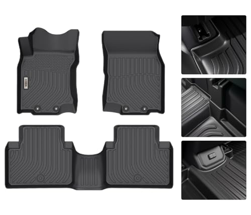 orealtrend Car Floor Mats Compatible with Nissan Rogue 2014-2020 Floor Liners Heavy Duty All Weather Guard Spill Proof Black Front Rear Car Carpet Custom Fitted Odorless Anti Slip