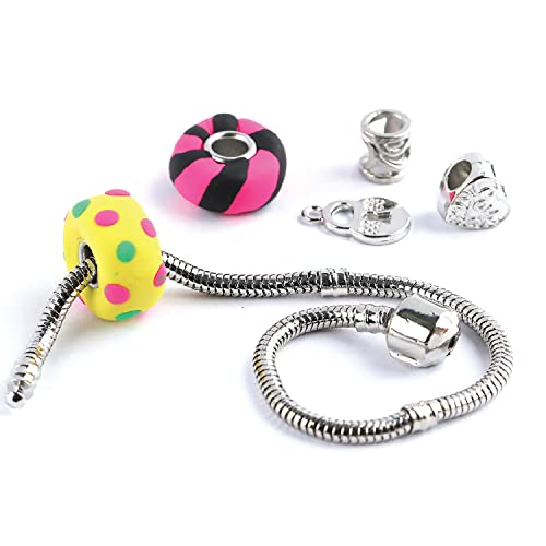 Bracelets à breloques en pâte à modeler loisir créatif enfant