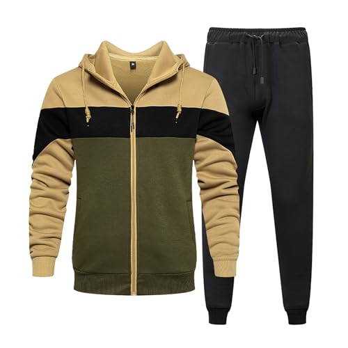 Amazon.com: Men's Track Suits 2 Piece Set Men's Color Matching