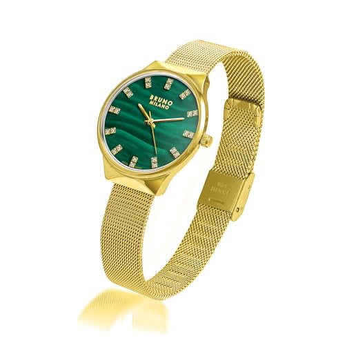 Image of BRUNO MILANO Stylish Watches Mesh Band Shiny Dial for Women and Girls